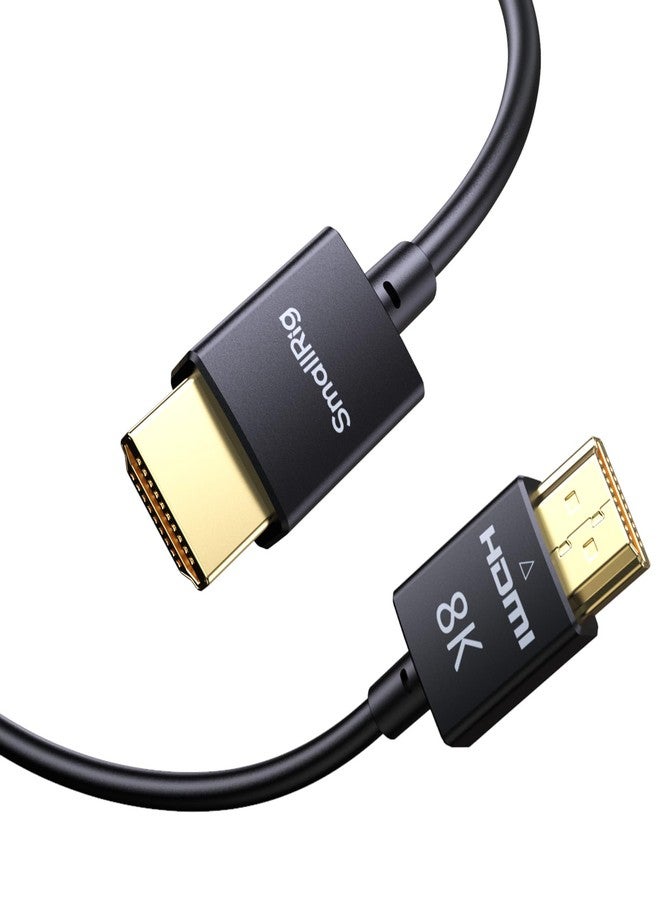 SMALLRIG 8K HDMI 2.1 Cable 100cm / 3.3Ft (A to A), Super Flexible Slim Cord/Cable, Supports 8K@60Hz/4K@120Hz, Ethernet, ARC Type-A Male to Male for Camera, Monitor, Gimbal - 5086 - Image 1